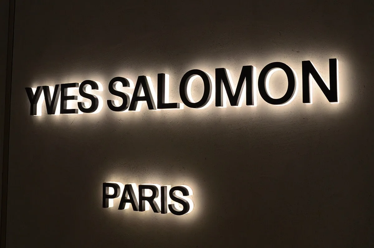 Powder coated stainless steel backlit letters with soft white LED illumination